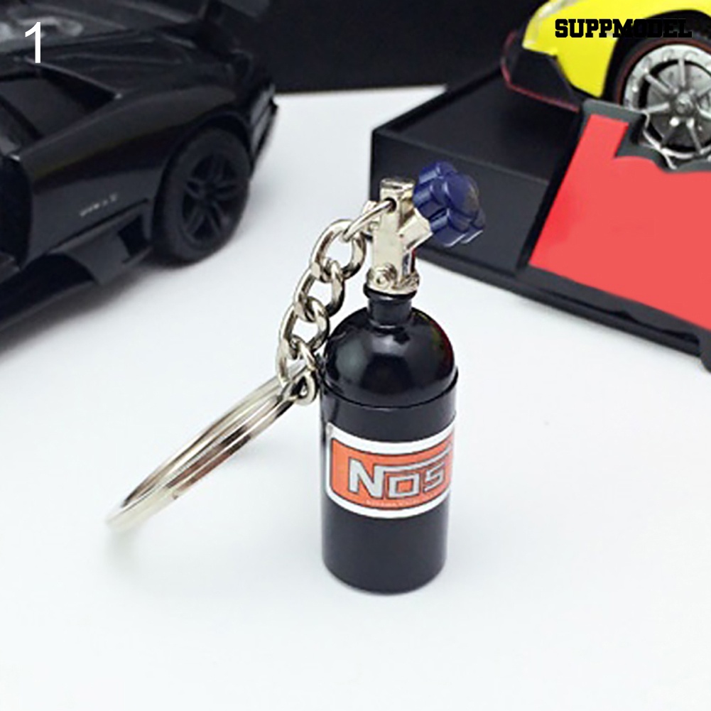 [SM Otomatis] Botol NOS Mini Oxide Nitrous Pill Stash Box Auto Gantungan Kunci Mobil Keyring Keyfob