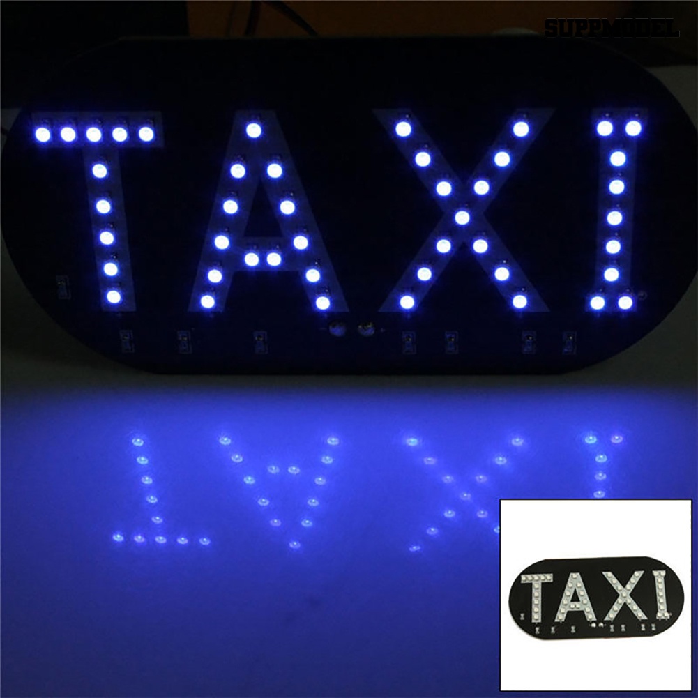 [SM Otomatis] Taksi Cab Kaca Depan Windshield Sign Lampu LED Mobil Kecerahan Tinggi Lampu Bohlam