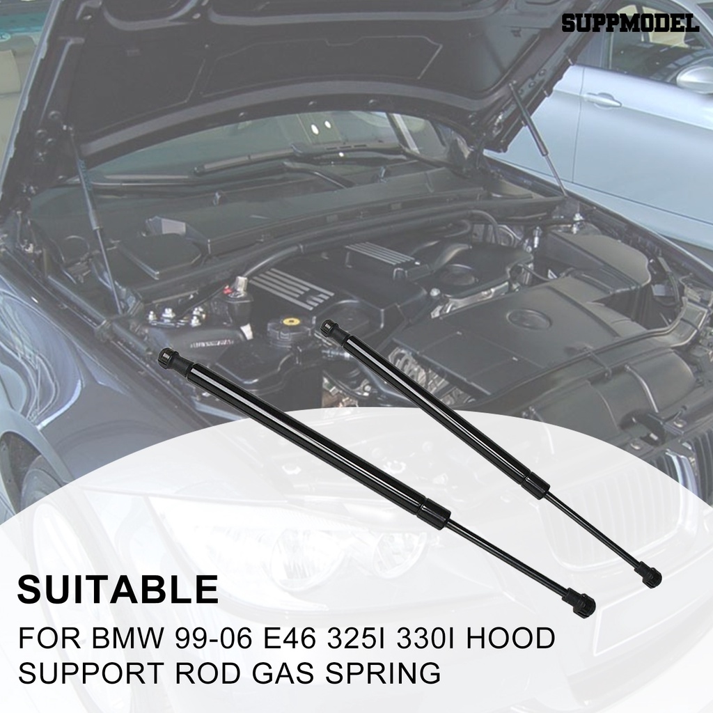 [SM Auto] 2Pcs Pegas Gas Mobil Supporter Pengganti Carbon Steel 51238202688 Batang Penyangga Penutup Mesin Untuk BMW E46 325I 330I 1999-2006
