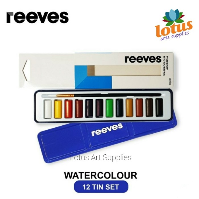 

Reeves Watercolour 12 Tin + brush