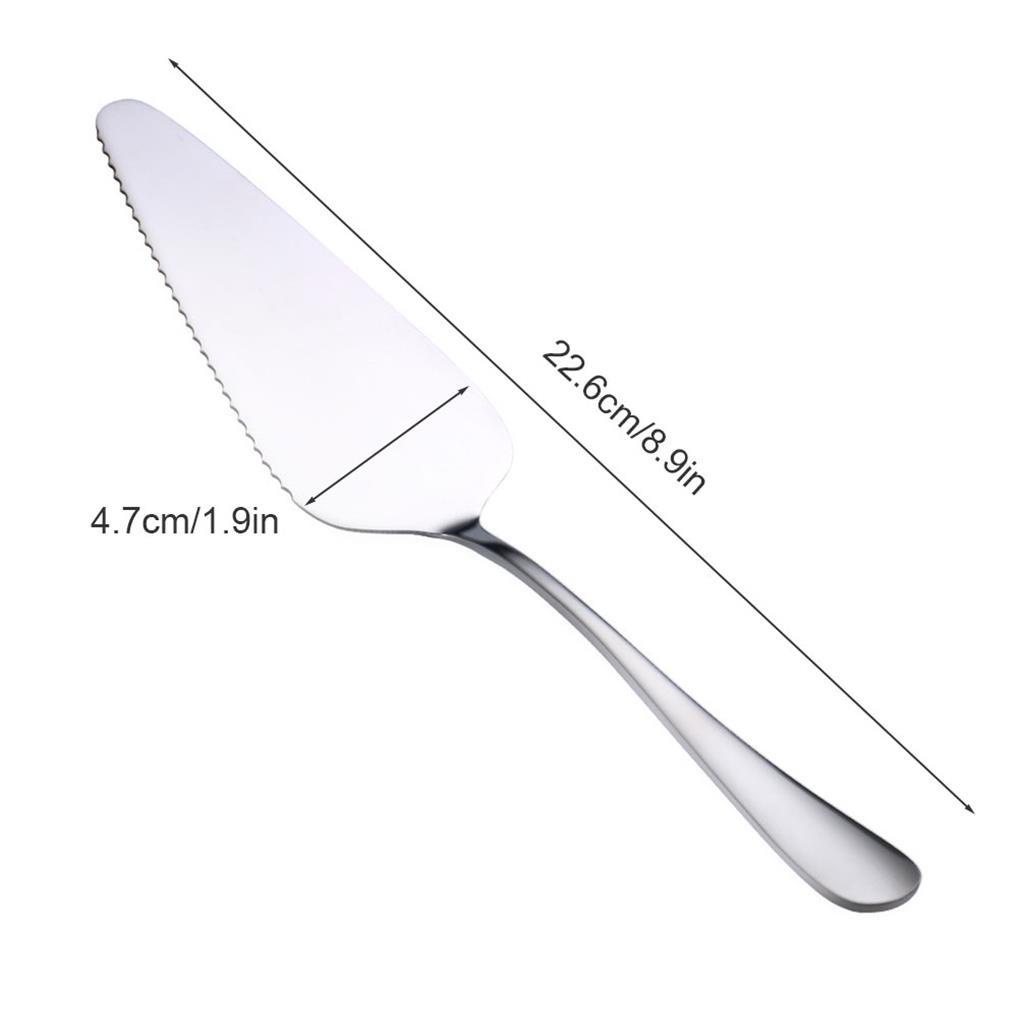 10pcs Tempat Kue Pie Server Profesional Stainless Steel Cake Servers Segitiga