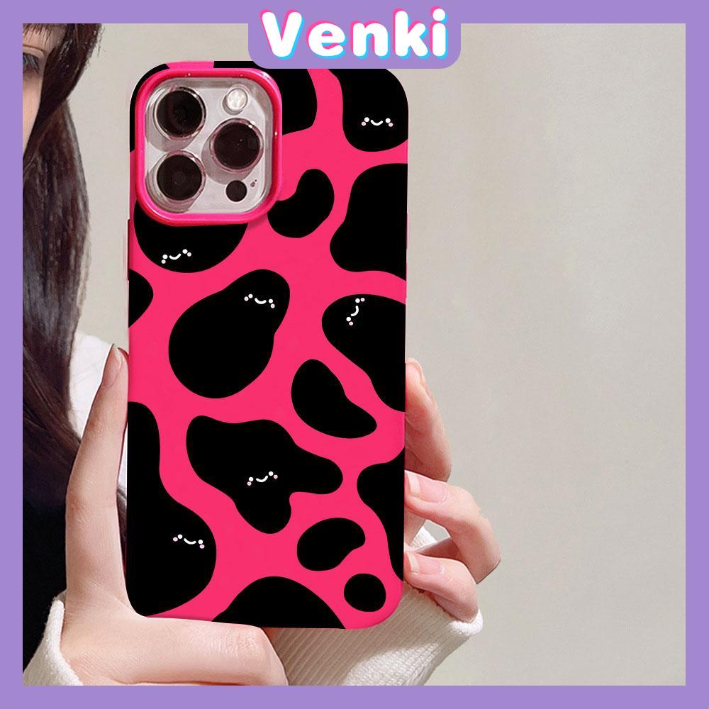 VENKI - For iPhone 11 iPhone Case Red Glossy TPU Soft Case Shockproof Protection Camera Cartoon Smiley face Compatible with iPhone 14 13 Pro max 12 Pro Max xr xs max 7Plus 8Plus