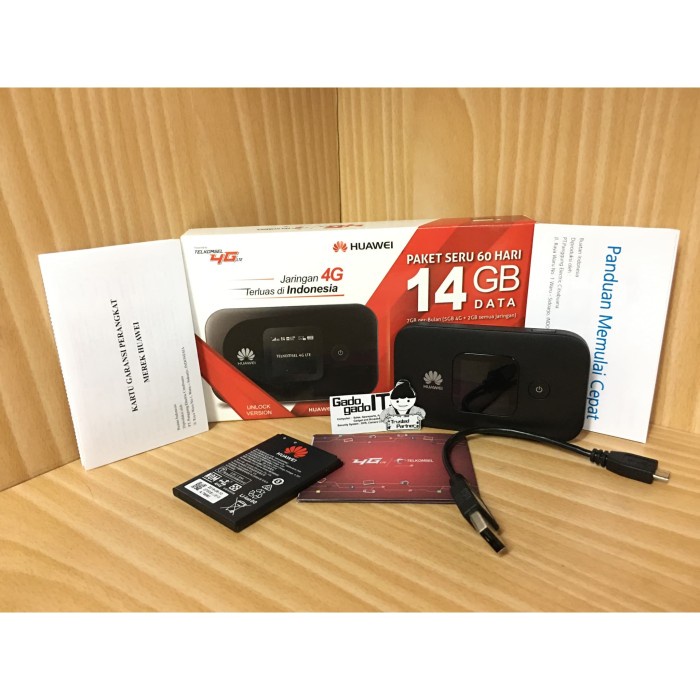 Mifi Router HUAWEI E5577 Speed 4G LTE JUMPER Bundling Telkomsel 14GB