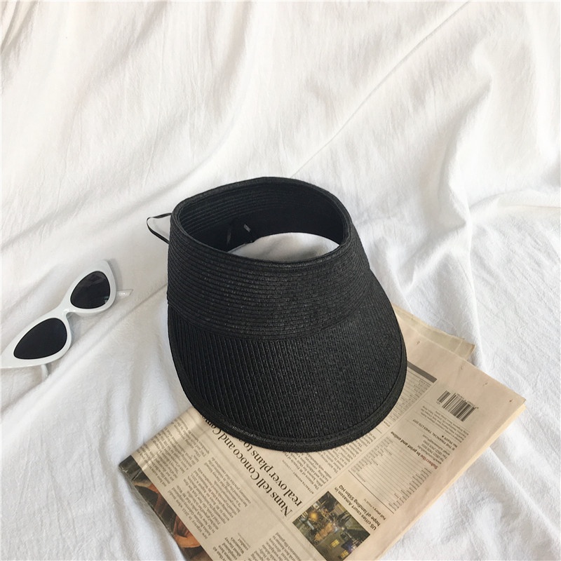 Topi Tabir Surya hollow top Anyam Jerami