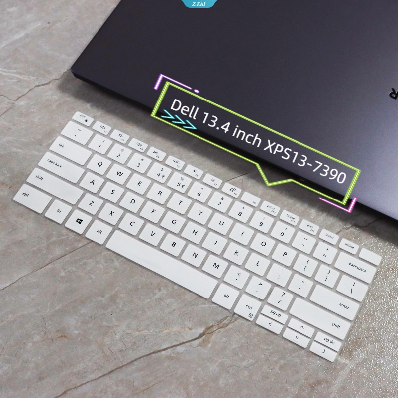 Baru Cover Keyboard Laptop Tahan Air Slim Silikon Soft Case Untuk Dell 13.4 Inch XPS13-7390 Full Coverage Keyboard Film [ZK]