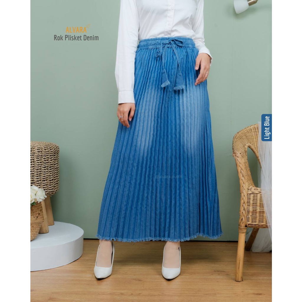 Rok dewasa Plsiket Denim by Alvara