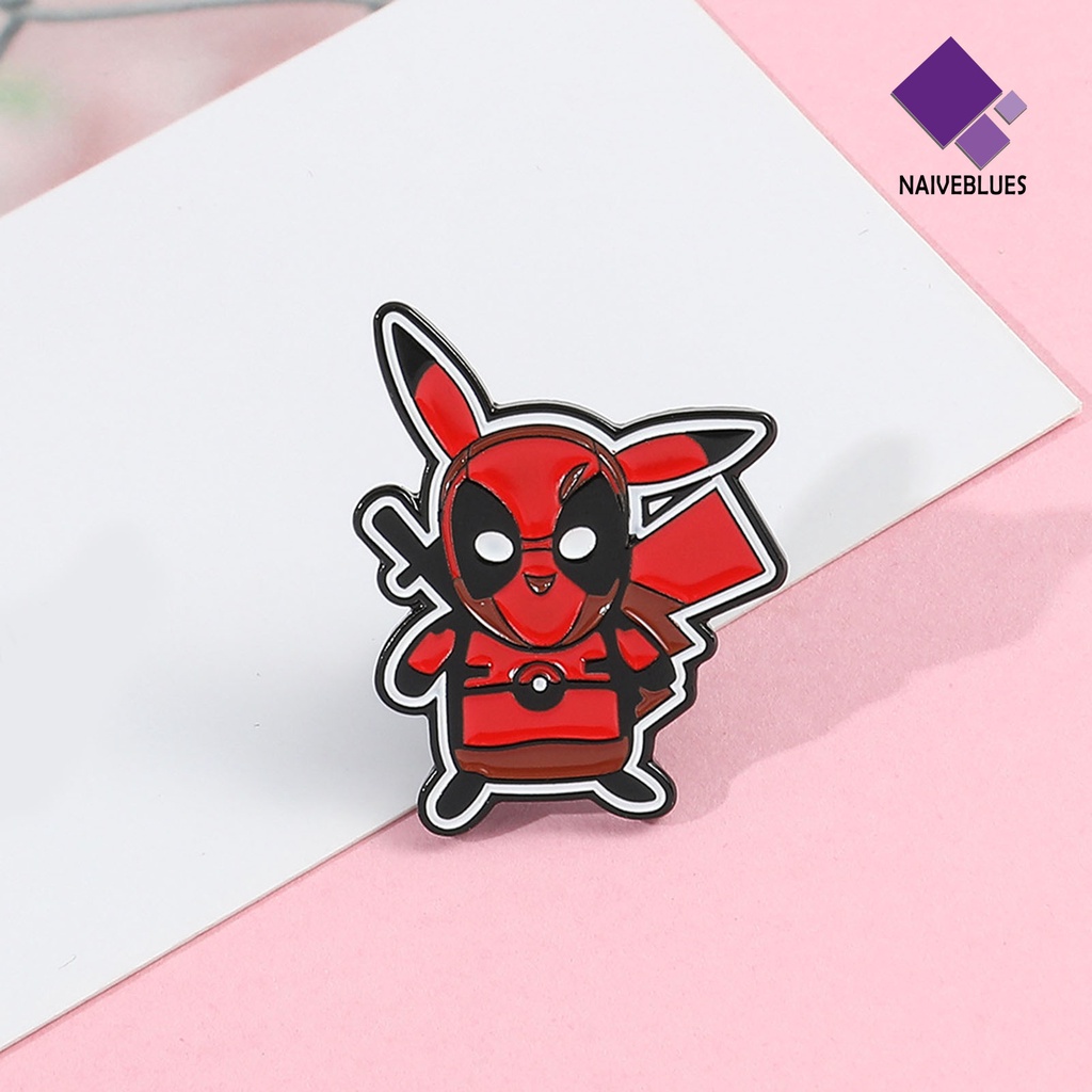 &lt; Naiveblues &gt; Bros Pin Elegan Detektif Indah Paduan Kartun Peri Pria Kemeja Lencana Aksesoris Pakaian