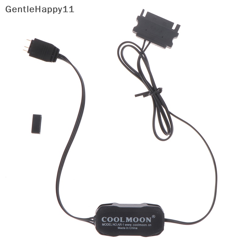 Gentlehappy ARGB Controller Perpanjang Kompatibilitas Lebar Kabel 3pin Ke SATA Pin Controller id