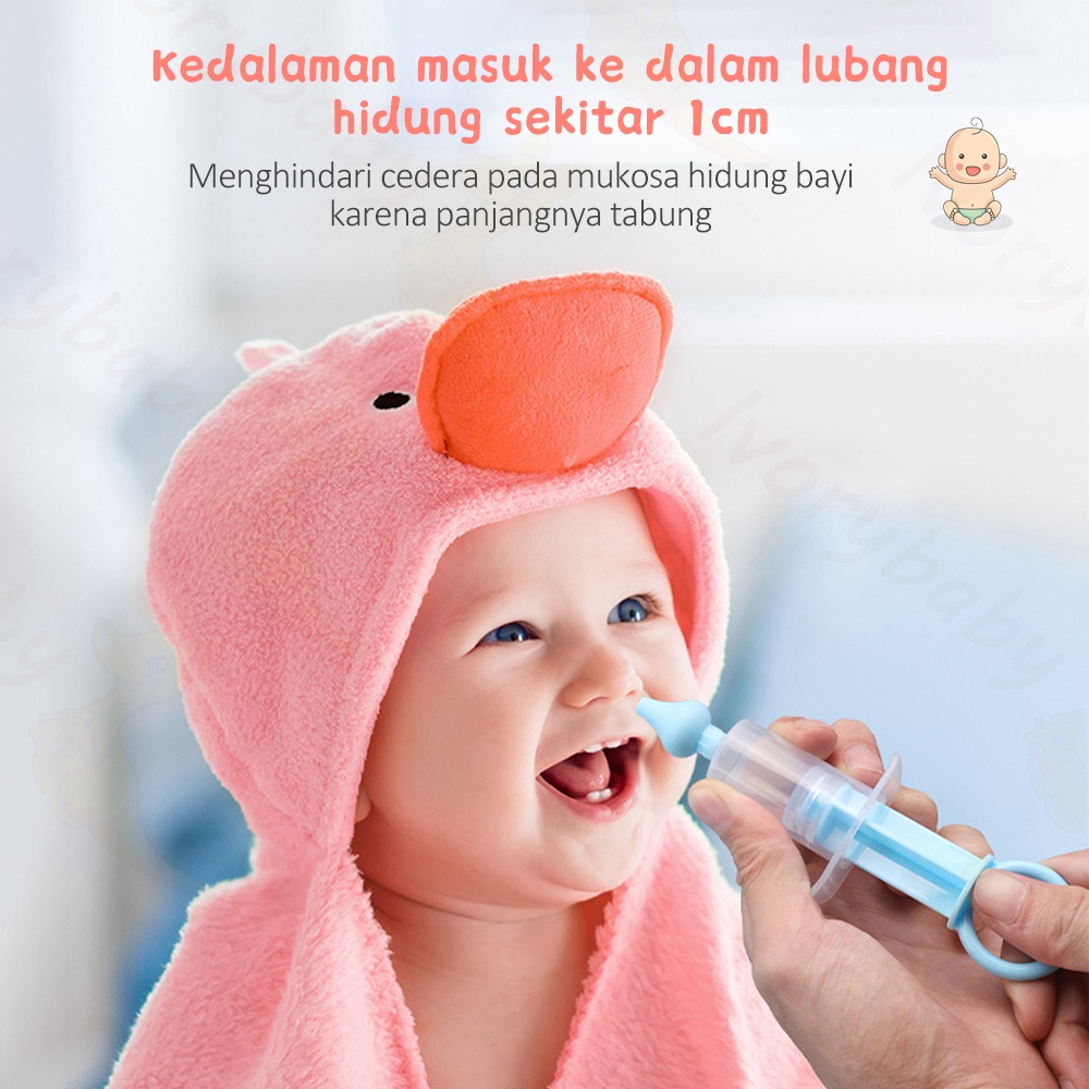 Ivorybaby Alat penyedot ingus bayi anak Nasal aspirator baby Sedot pembersih hidung bayi anak