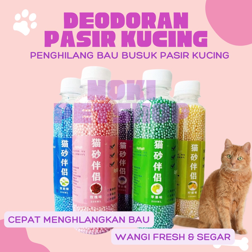 [BISA COD] PASIR KUCING CAT LITTER DEODORANT BEADS ACTIVATED CARBON ABSORBS