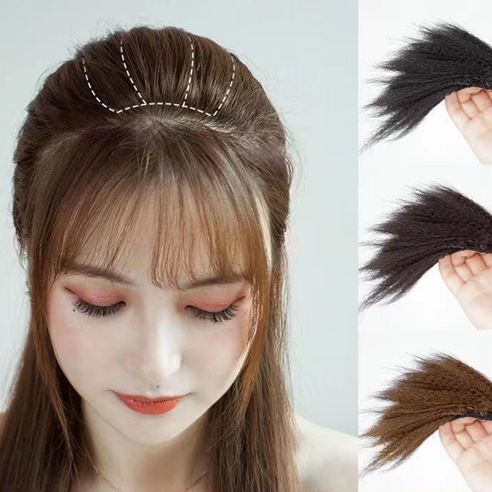 Alami Meningkatkan Volume Rambut Berbulu Wig Potongan Tak Terlihat Mulus Wanita Tinggi Tengkorak Top Rambut Wig Aksesoris