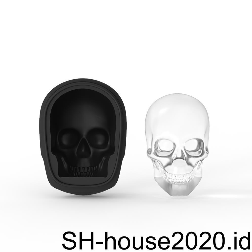 Cetakan Es Silikon Tengkorak Besar 3D Skull Large Mold Ice Tray Skull Es Silikon