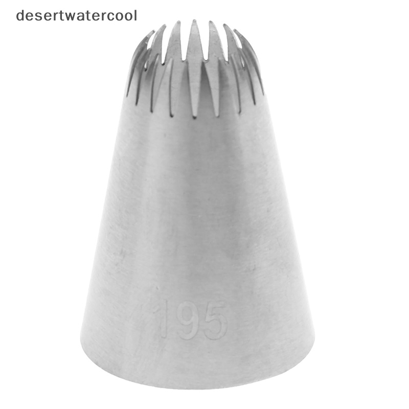 Deid #195kepala Kue Bahan Metal Icing Piping Nozzle Stainless Steel Cake Cream Decor Tip Martijn