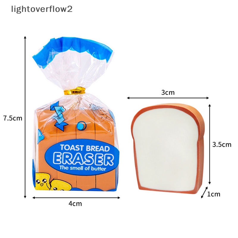 [lightoverflow2] Random Lucu Simulasi Roti Bakar Roti Penghapus Kreatif Siswa Wrig Gambar Karet Pensil Penghapus Lucu Perlengkapan Sekolah Alat Tulis [ID]