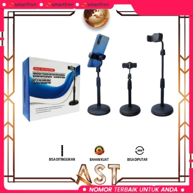BISA COD HD25 Phone Holder Standing Hp L7 Tongsis Selfie Panjang warna hitam Lazypod HD-25