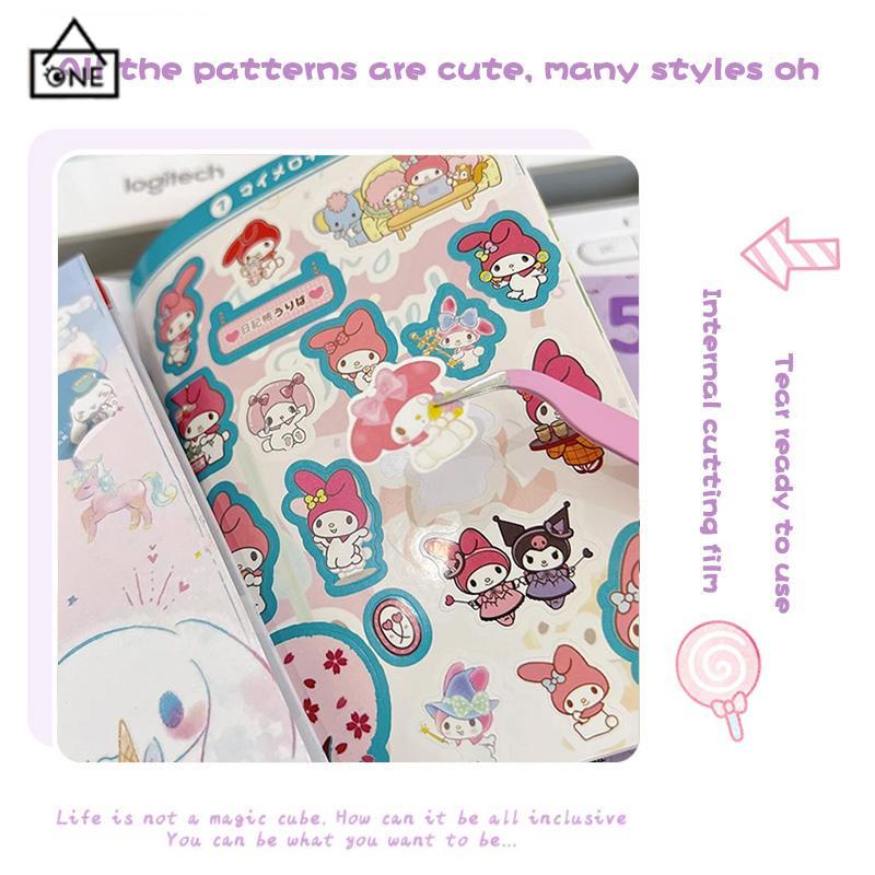 COD❤️450pcs Stiker Kuromi Waterproof Kartun ekorasi DIY Sanrio MELODY CINNAMOROLL Purin-A.one