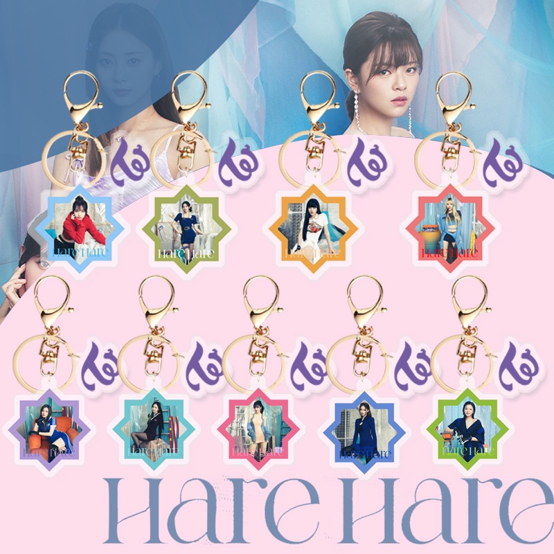 1pc TWICE HARE HARE Gantungan Kunci Akrilik COMEBACK Key Ring Gantung Atas