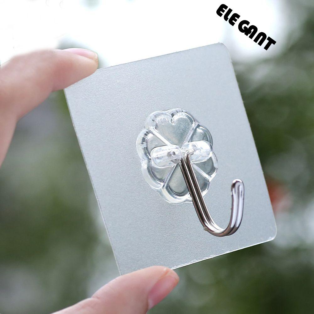 [Elegan] Hook Gantung Baju Kunci Kamar Mandi Penyimpanan Pothook Transparan Gantungan Kait Tempel Di Dinding Seamless Stiker Hook Self Adhesive Pothook