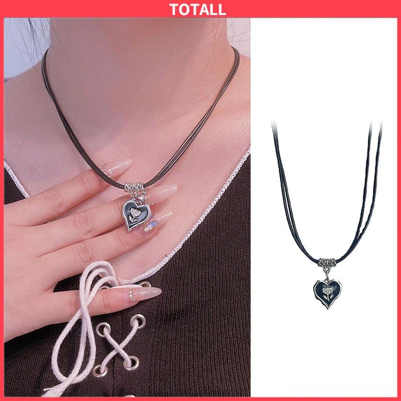 COD Love Flower Necklace Double Layer Couple Necklace-Totall