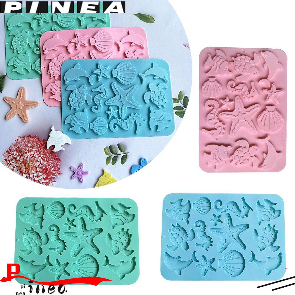 Pineapple Marine Life Silicone Mold Bakeware Baking Cetakan Coklat Dekorasi Kue Drip Mold Silicone Mold Seahorses Starfish Shell