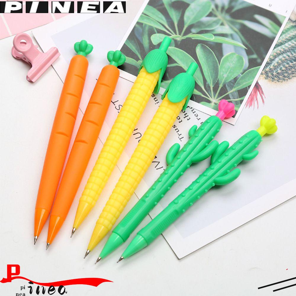 Pen Grip Pensil Mekanik Nanas Nyaman Wortel Kaktus Jagung Kartun Soft Gel Pen