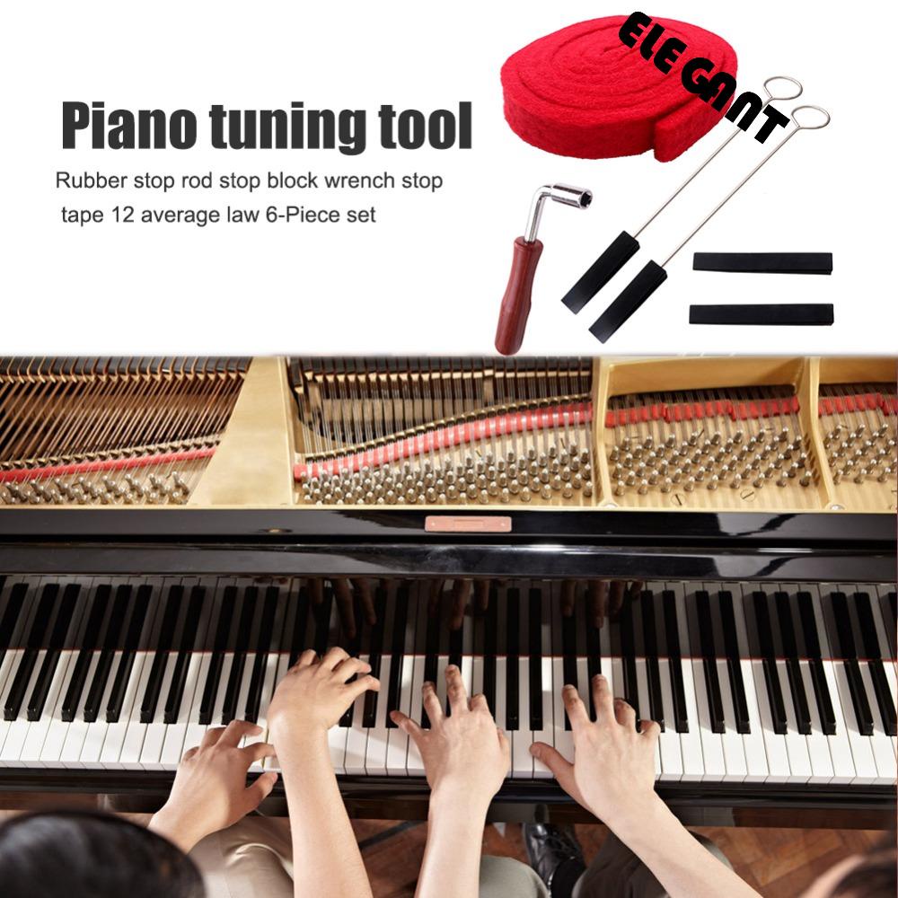 [Elegan] Piano Tuning Kit Universal Long Lifespan Tuning Wrench Piano Tuning Set Untuk Pemula Memperbaiki Set Piano Tuning Lever