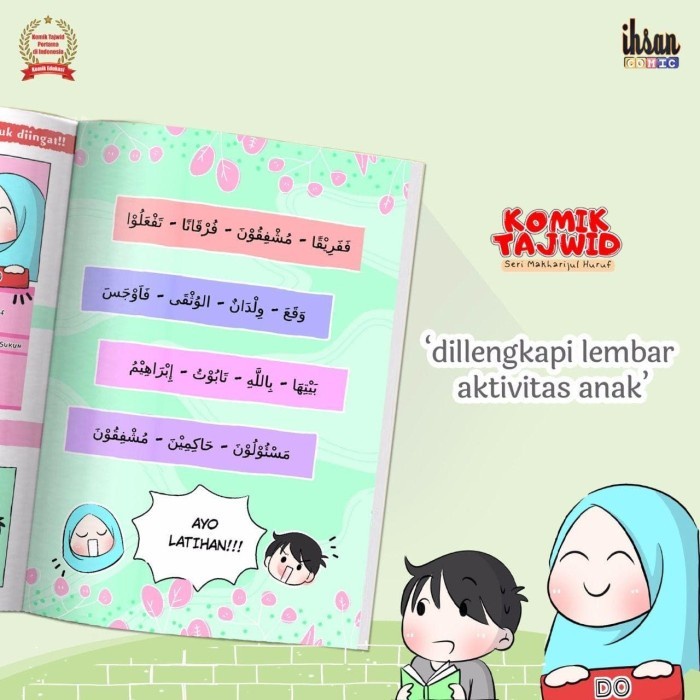 BUKU Komik Tajwid Seri Makharijul Huruf