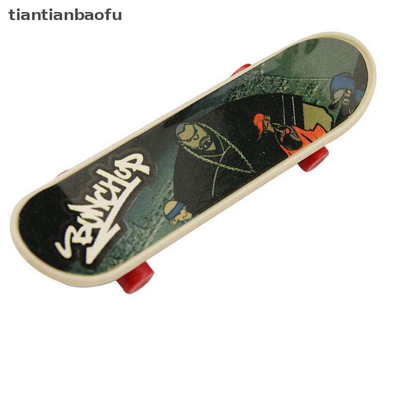 [tiantianbaofu] 1x Mini Finger Board Skateboard Novelty Anak Laki-Laki Perempuan Mainan Hadiah Untuk Pesta 3.7 &quot;Boutique