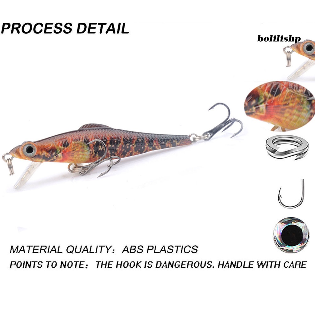 Bo-6.9cm/5g Umpan Keras Simulasi 3D Fisheye Kait Tajam Bentuk Realistis Crankbait Warna Cerah Memancing Ringan Anti-escape Portabel Jerkbait Untuk Memancing Di Luar Ruangan