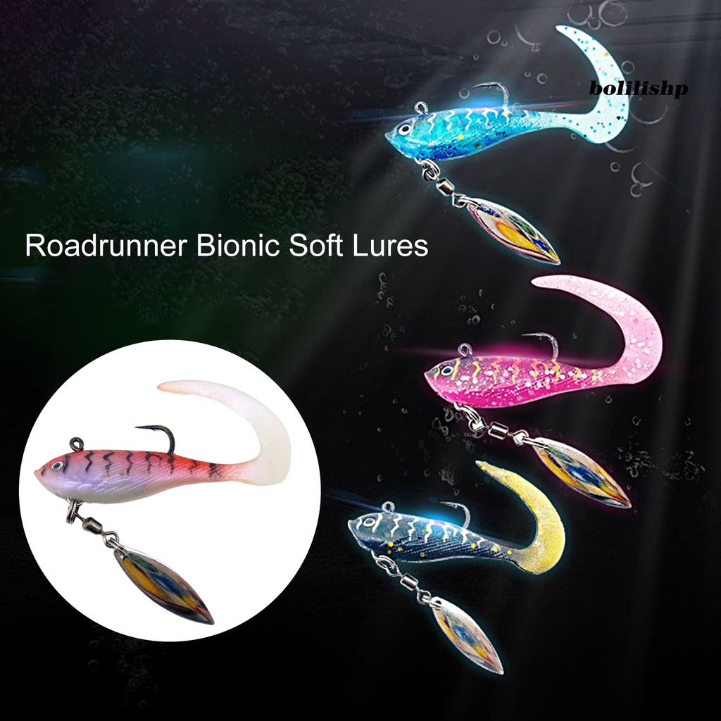 Bo-7g/6cm Bionic Umpan Lembut Tajam Kait 3D Simulasi Fisheye Realistis Figure 8cincin Berputar Payet Memikat Untuk Memancing Di Luar Ruangan