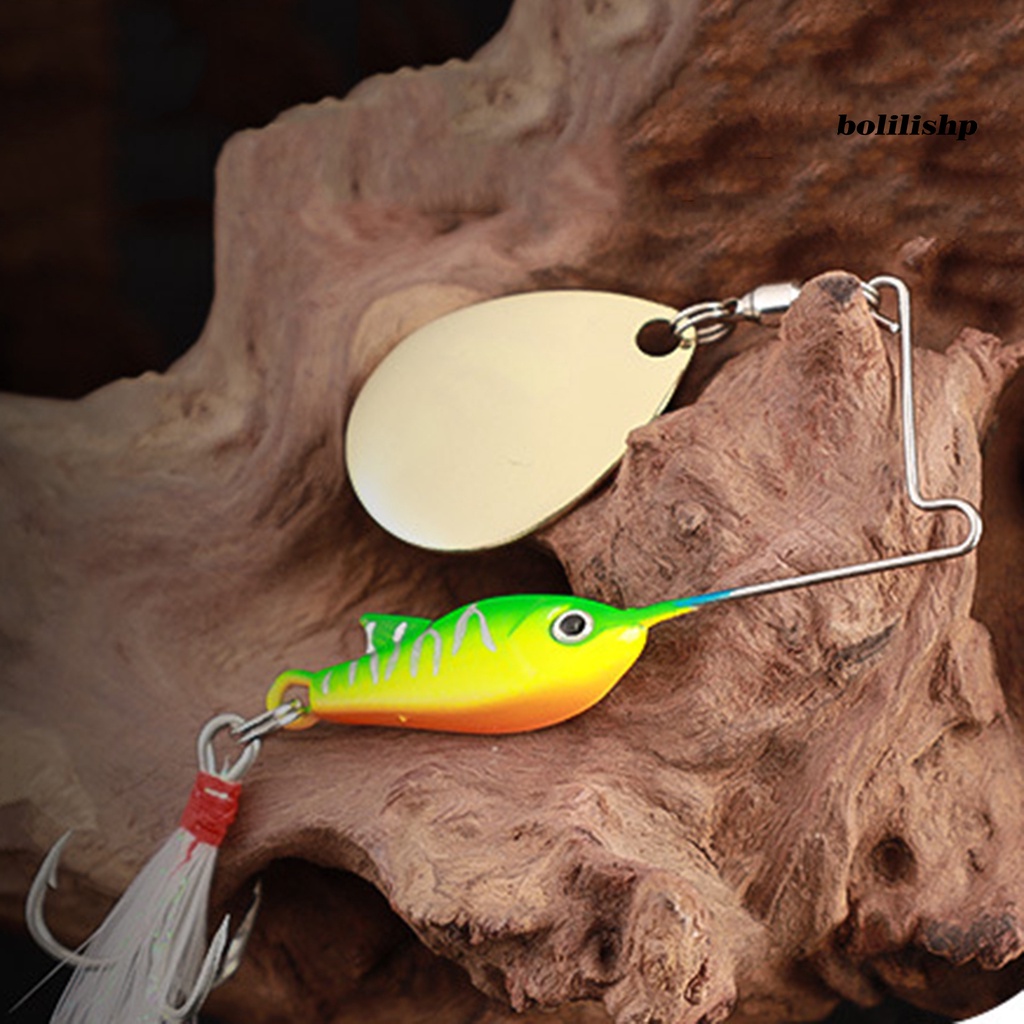 Bo-lure Umpan 3D Simulasi Fisheye Treble Hook Simulasi Payet Angling Komposit Logam Berputar Payet Umpan Memancing Luar Ruangan