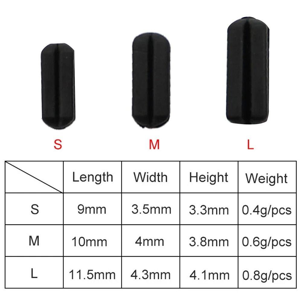 TOP 10pcs Konektor Kait Tungsten Terdepan Kualitas Tinggi Pemberat Tambahan Tungsten Mud