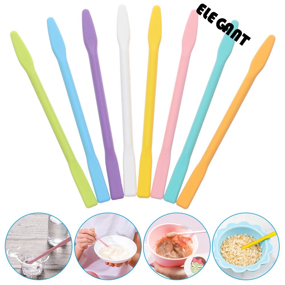 [Elegan] Stir Stick Silikon2 /6 /8/14PC Kecantikan Membuat Perhiasan Alat Kerajinan DIY Modulasi Warna Cangkir Dispenser