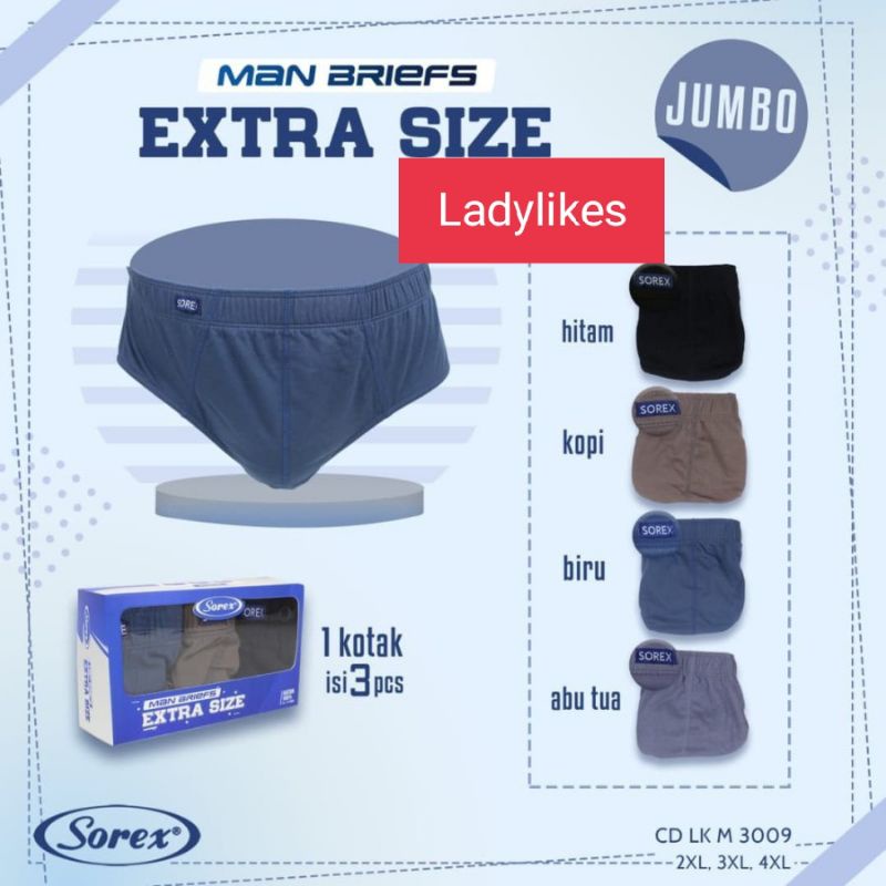SOREX MAN - CELANA DALAM PRIA SOREX EXTRA SIZE JUMBO M3009   | TS sultan . Official