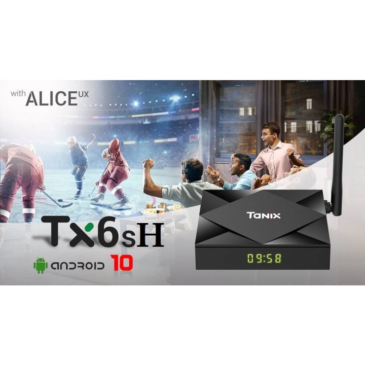 21 TANIX TX6SH - Android 10 Smart TV Box 8K Display - RAM 4GB ROM 64GB
