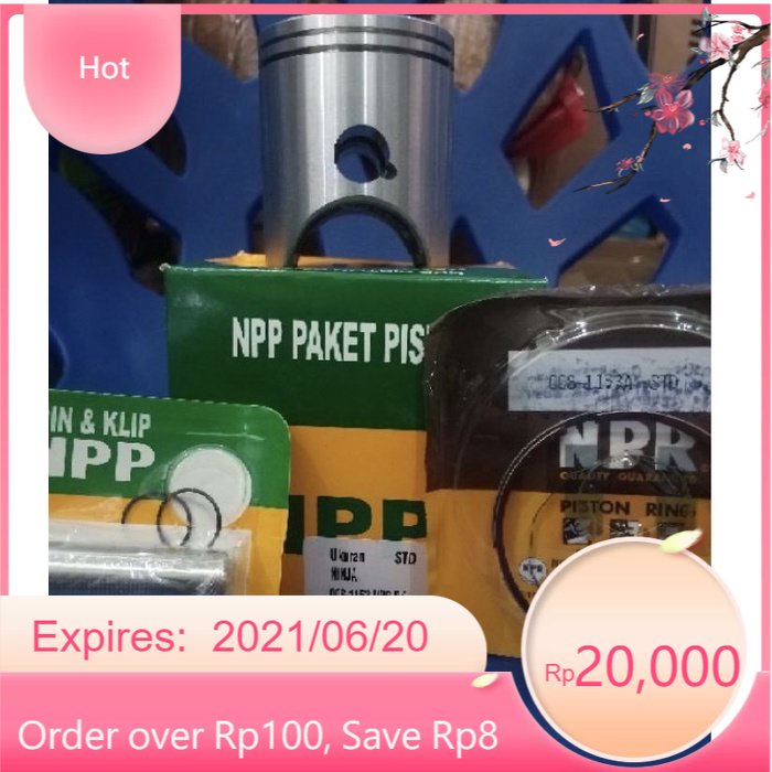 FIX NPP Piston Seher Kit Kawasaki Ninja R SS RR Komplit Set Ring Oversize Os Std 50 100 Npr Paket Pe