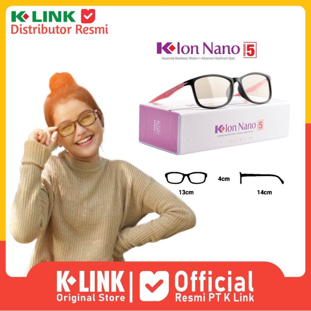 Kacamata Terapi Kesehatan Ion Nano 5 Original K-Link