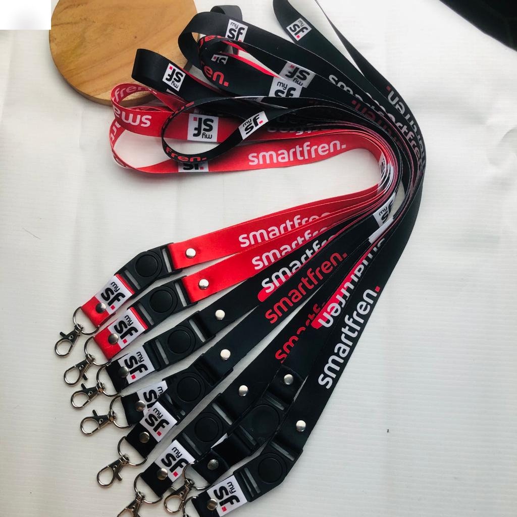 

Lanyard SMARTFREN Tali ID Card Logo Smartfren Terbaru