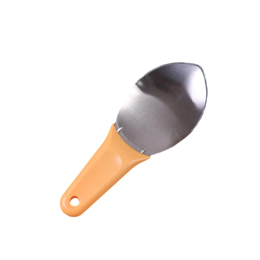 Alat Pembelah Mangga Sendok Buah Gadget Dapur Tahan Lama ABS Kenyamanan Serbaguna Ukuran Compact Pits Remover