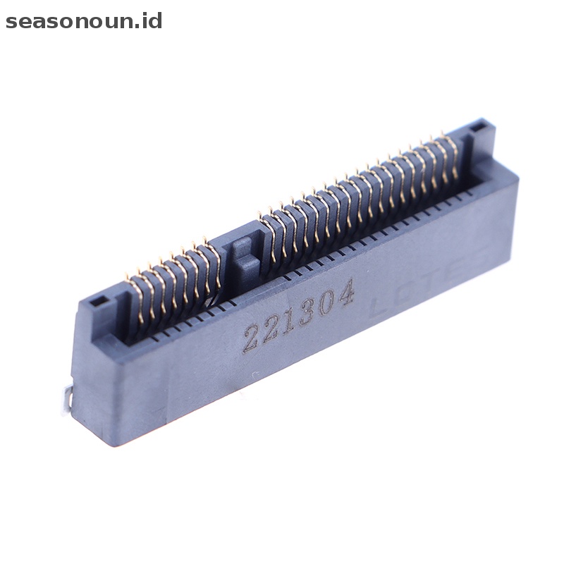 Seasonoun 1Pc Konektor MINI PCIE Msata PCI-E Socket Slot 52P Card Holder Tinggi 4.0MM.