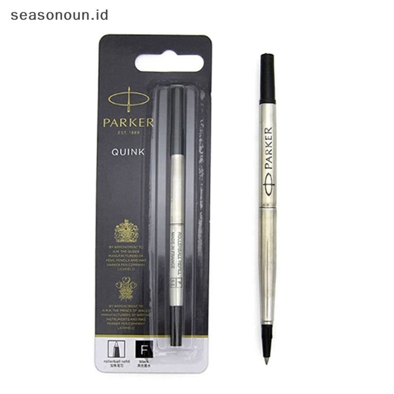 Seasonoun Parker quink roller ball rollerball pen refill Tinta Hitam medium nib.