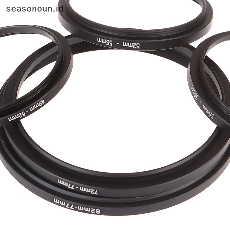 Seasonoun 49 52 55 58 72 77 82 mm Lensa Step Up Down Ring Filter Semua Set Adaptor Kamera.