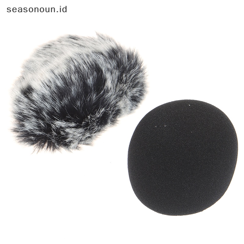 Seasonoun Furry Windscreen Muff Cover Busa Mikrofon Penutup Tahan Angin Untuk Zoom H1 H1N.