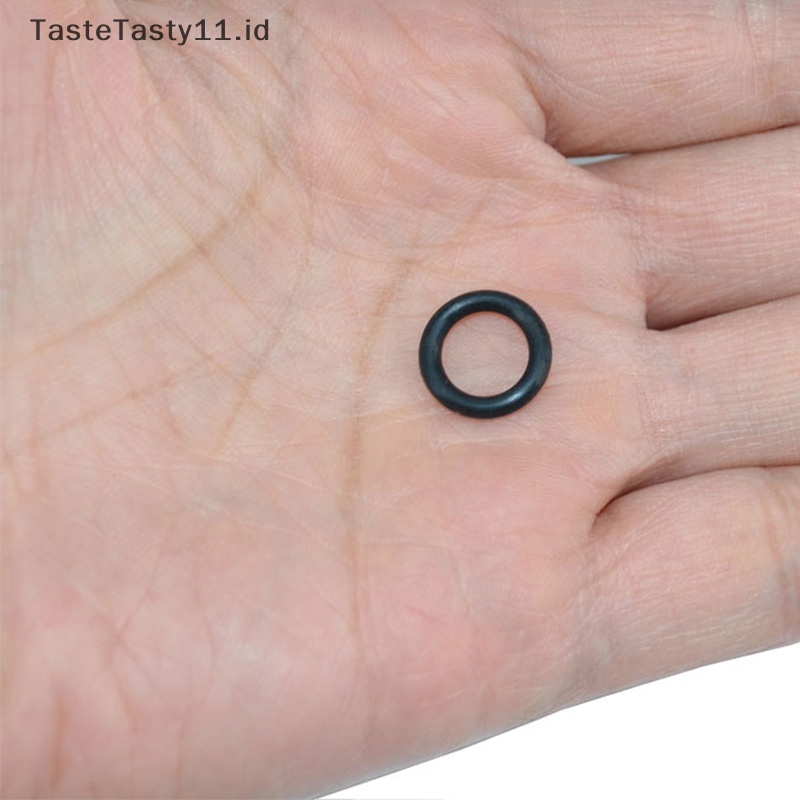 Tastetasty 100-Pack Rubber O-Rings, Black, Untuk Memancing Gigit Al, Joran Pancing, Batang.