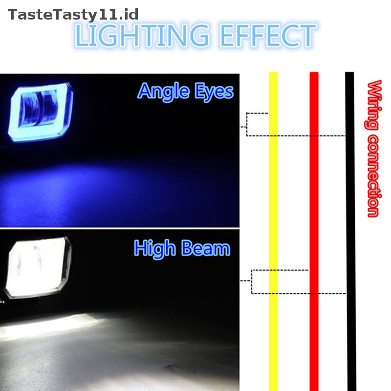 Tastetasty Led Fog Lamp Driving Daytime Off road Led Light Headlight 20W Lampu Halo Motor Untuk Jeep ATV 12V 24V SUV Balok Lampu Kerja.