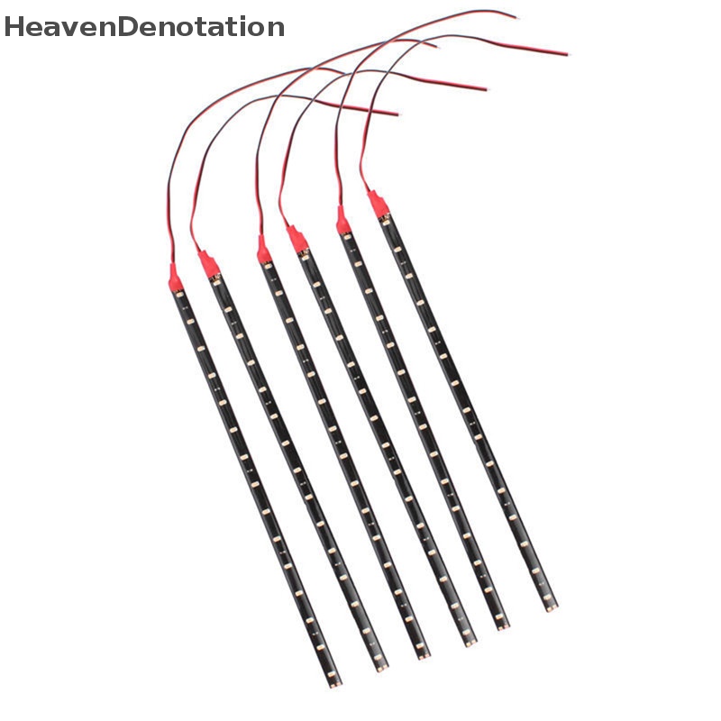 [HeavenDenotation] 6pcs Lampu Underbody Strip LED Motor DC 12V Anti Air Untuk Mobil Motor HDV