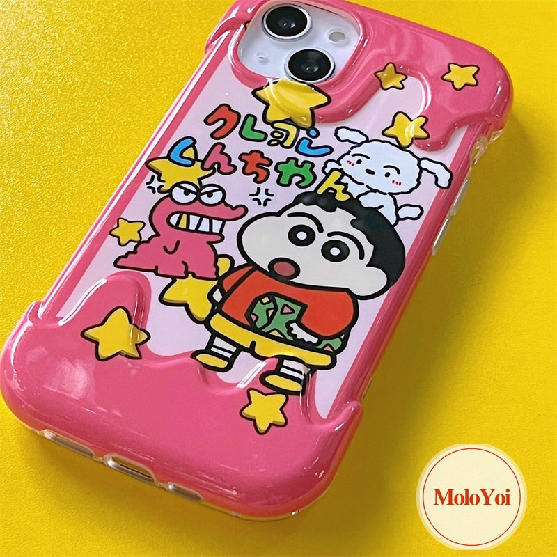 Casing Pochacco Kuromi Hello Kitty Kartun Crayon Shin-chan Lucu Kompatibel Untuk IPhone 7Plus XR XS X Max 8Plus 11 14 12 13 Pro Max 8 7 Plus SE 2020 Korean 3D Ice Cream Soft Cover