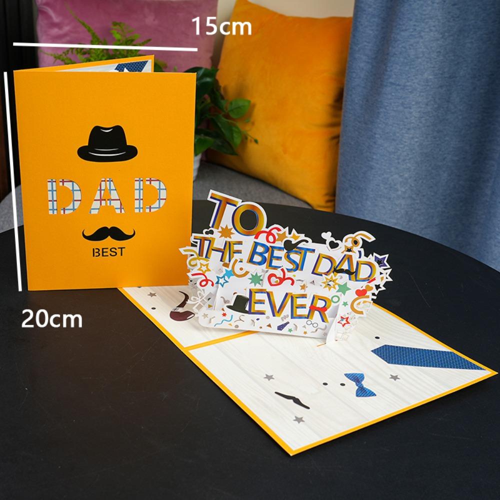 Suyo Happy Fathers Day Card Birthday Pop-Up Untuk Hadiah Handmade Ayah