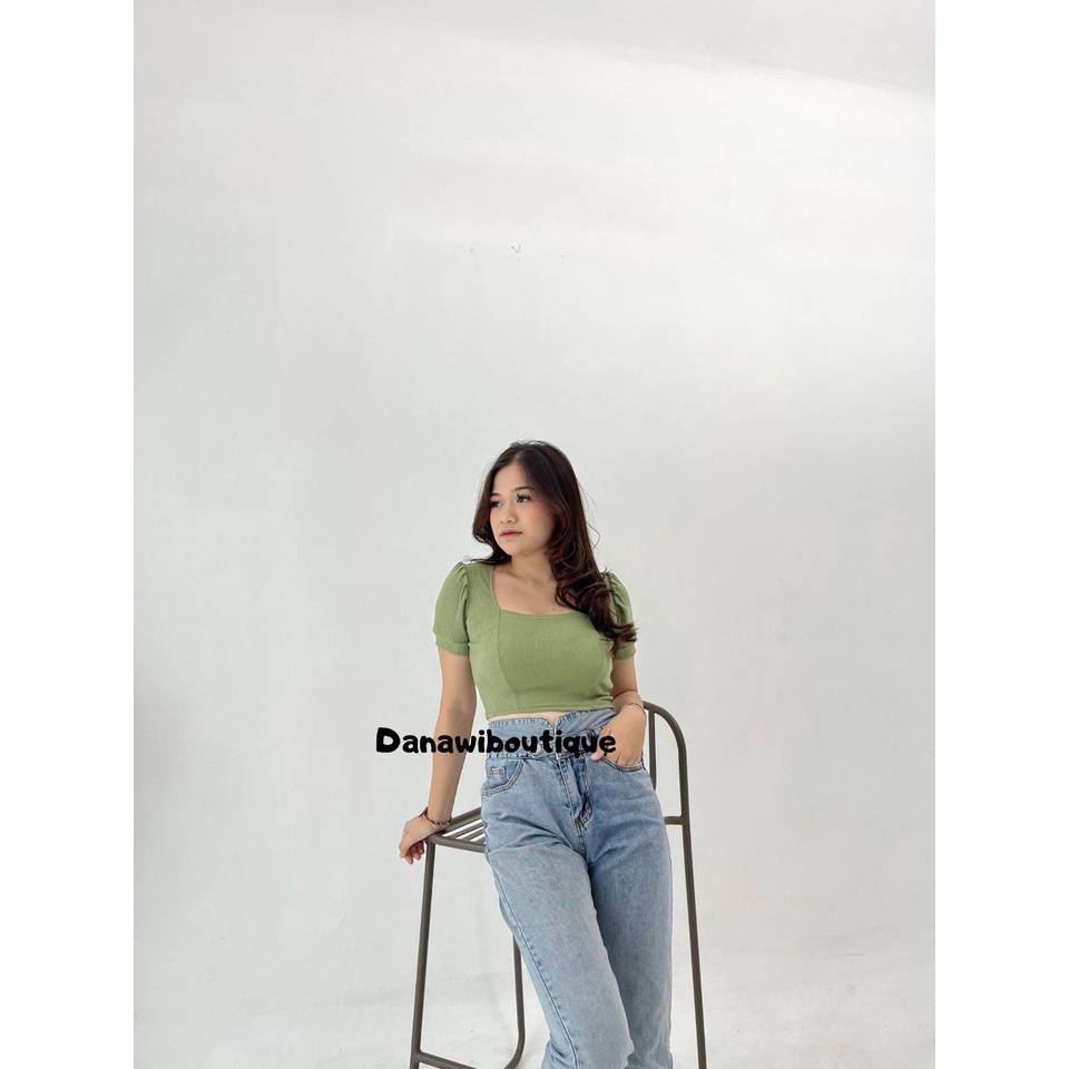 VELICIA CROP TOP RIB