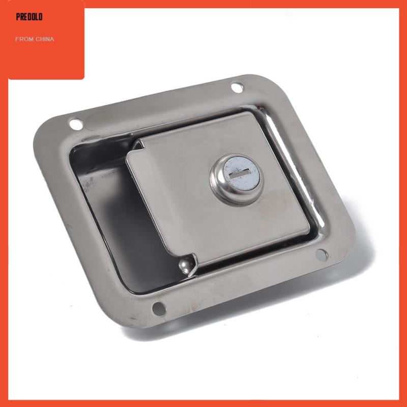 [Predolo] Paddle Lock Stainless Steel Flush Lock Recessed Mount Latch Pengunci Pintu